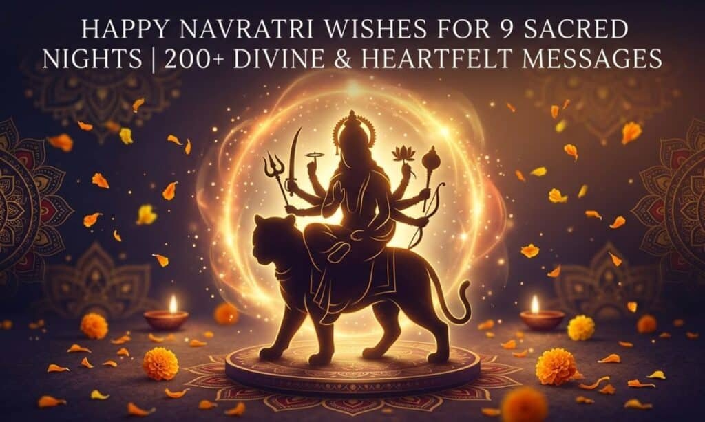 Happy Navratri Wishes for 9 Sacred Nights 200+ Divine & Heartfelt Messages