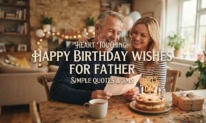 Heart Touching Happy Birthday Wishes for Father | Simple Quotes & SMS