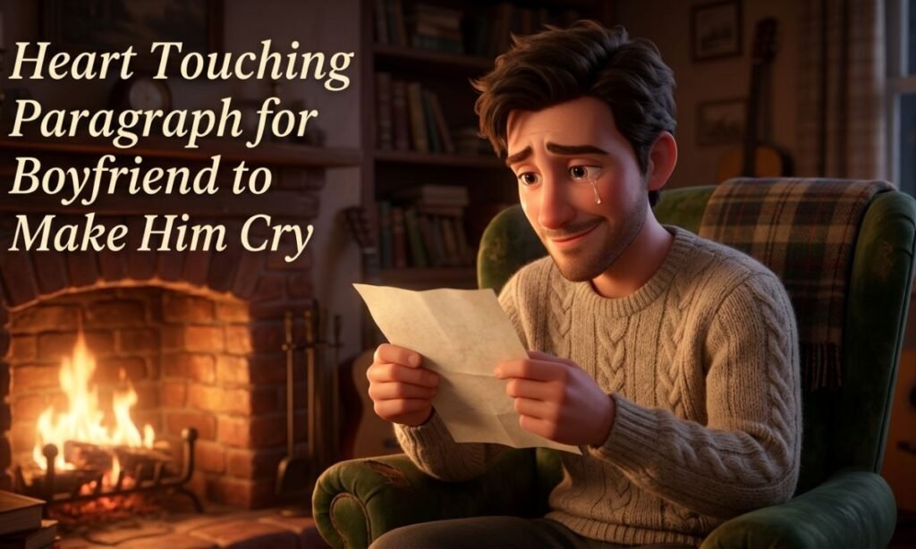 Heart Touching Paragraph for Boyfriend to Make Him Cry