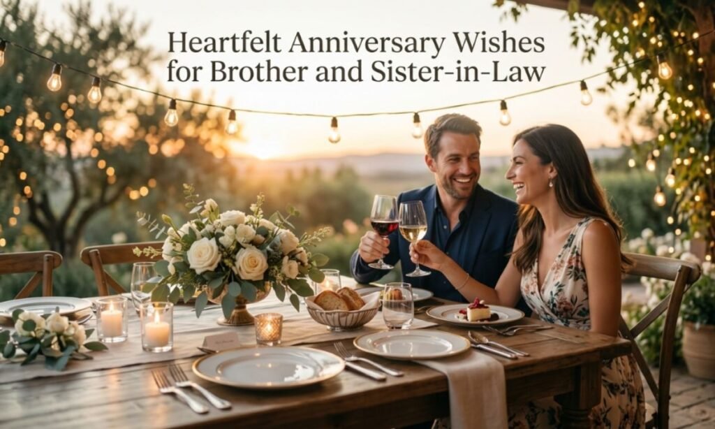 Heartfelt Anniversary Wishes for Brother and Sister-in-Law