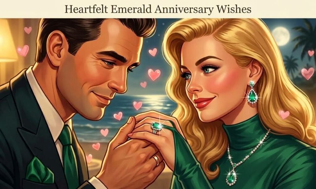 Heartfelt Emerald Anniversary Wishes