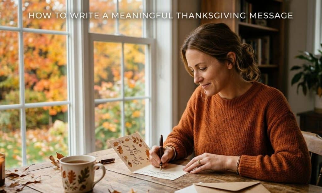 How to Write a Meaningful Thanksgiving Message