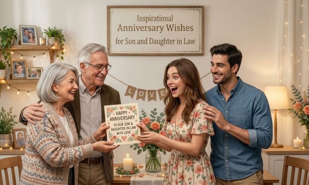 Inspirational Anniversary Wishes for Son and Daughter in Law