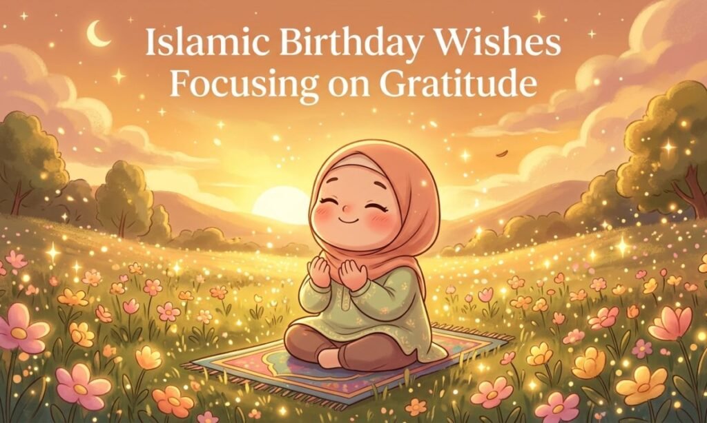 Islamic Birthday Wishes Focusing on Gratitude