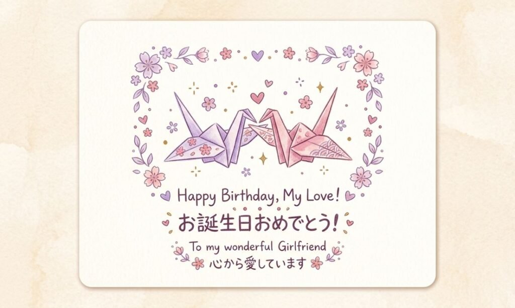 Japanese Birthday Wishes for Girlfriend