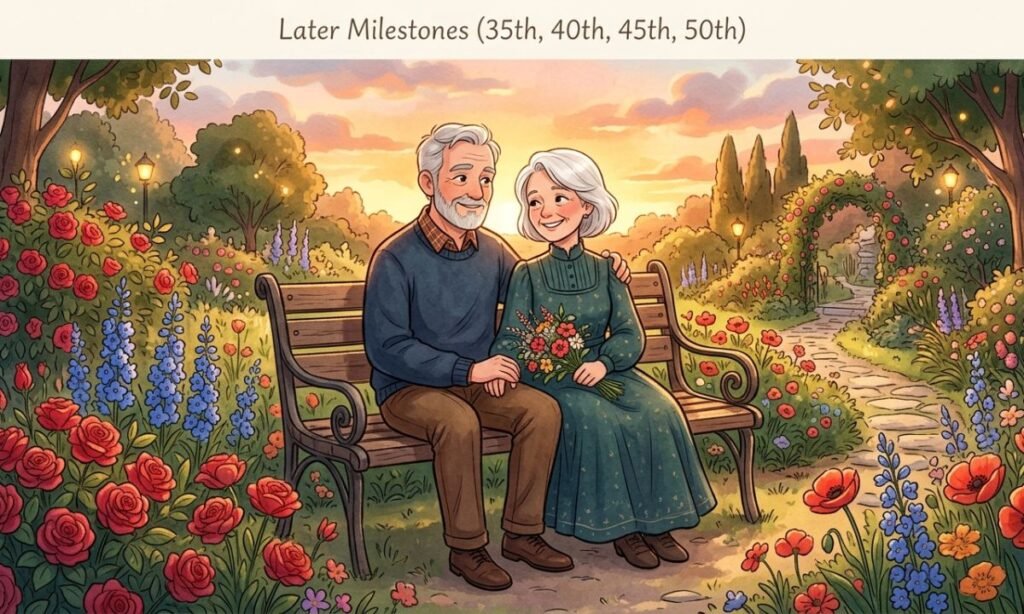 Later Milestones (35th, 40th, 45th, 50th)