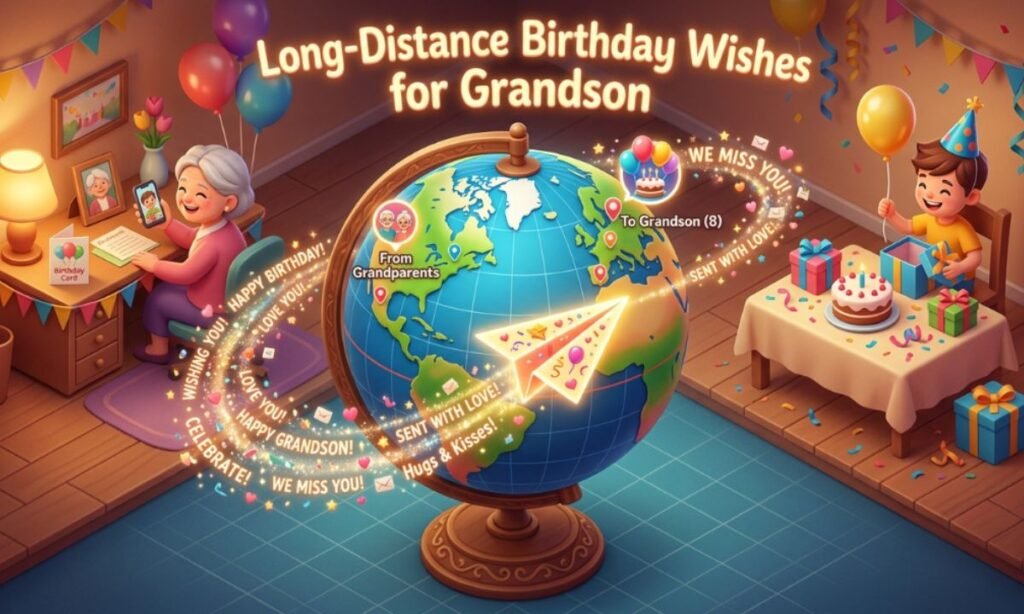 Long-Distance Birthday Wishes for Grandson