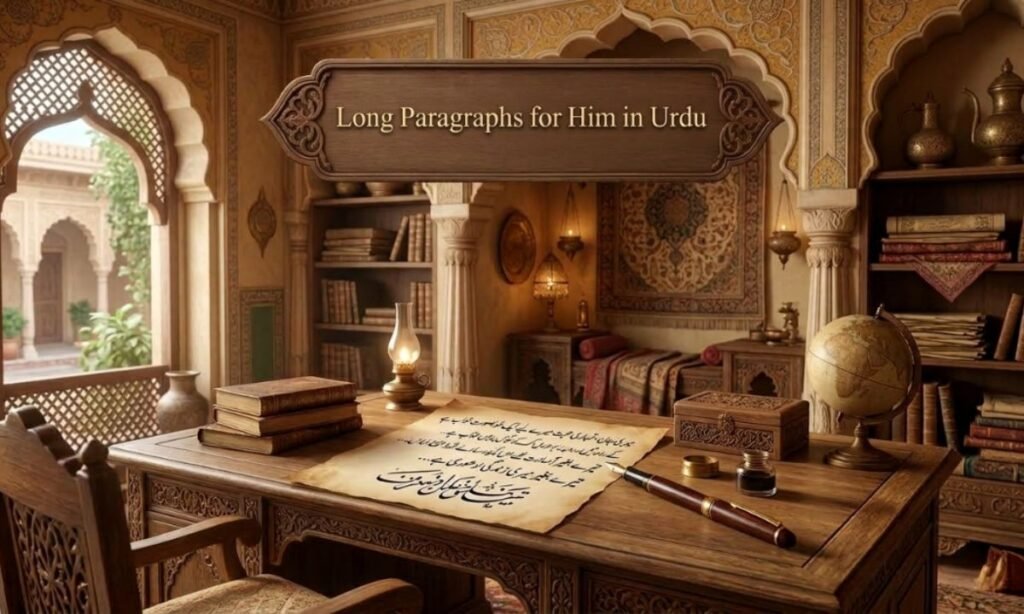 Long Paragraphs for Him in Urdu