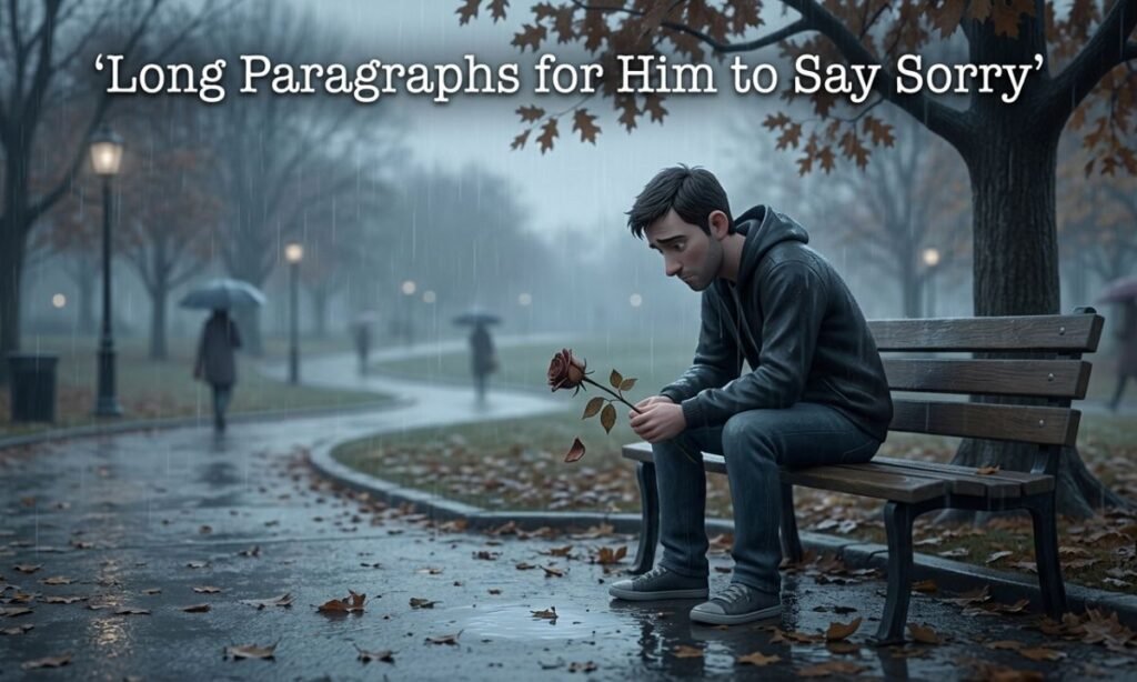 Long Paragraphs for Him to Say Sorry