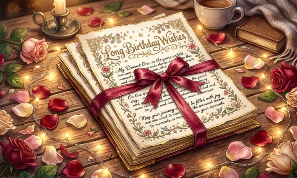 Long happy birthday wishes for Mother
