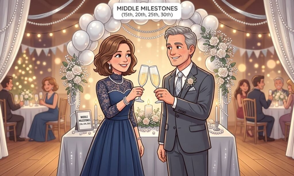 Middle Milestones (15th, 20th, 25th, 30th)