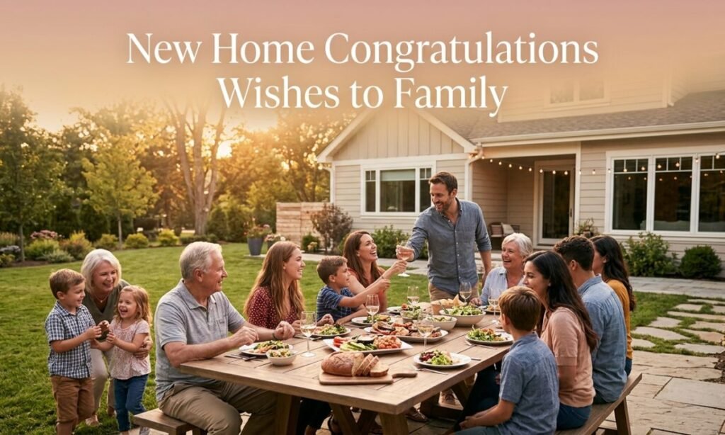 New Home Congratulations Wishes to Family