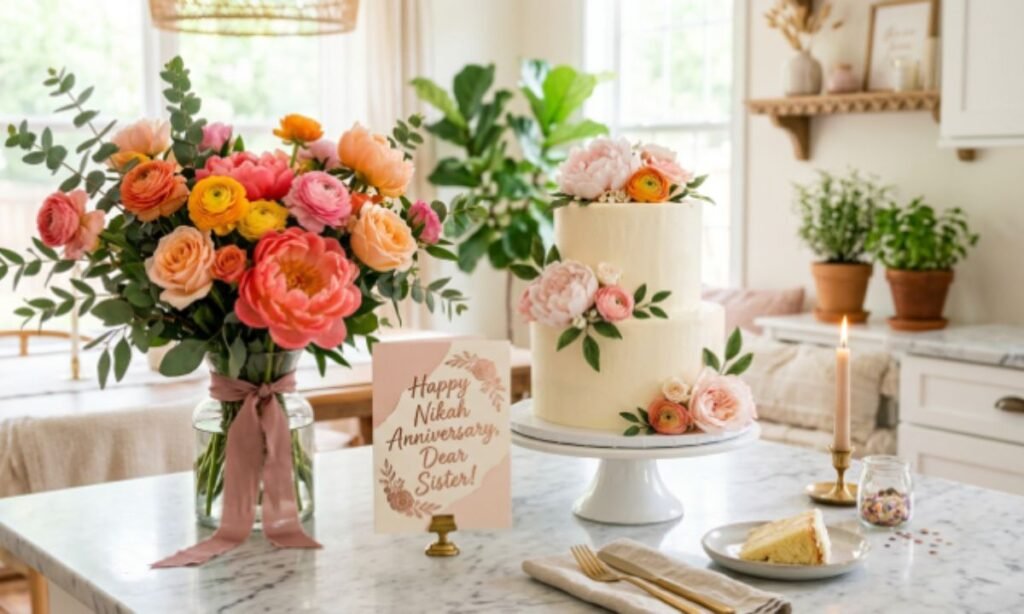 Nikah Anniversary Wishes for Sister