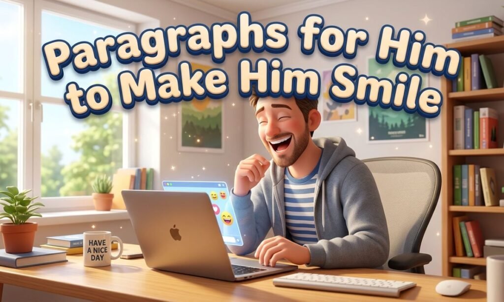 Paragraphs for Him to Make Him Smile