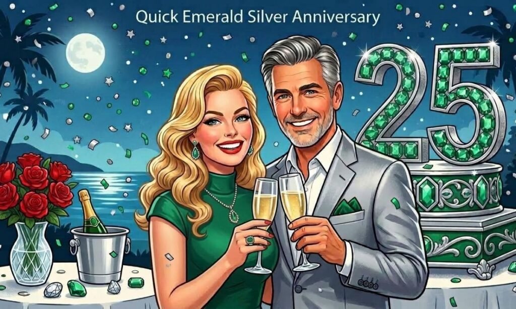 Quick Emerald Silver Anniversary