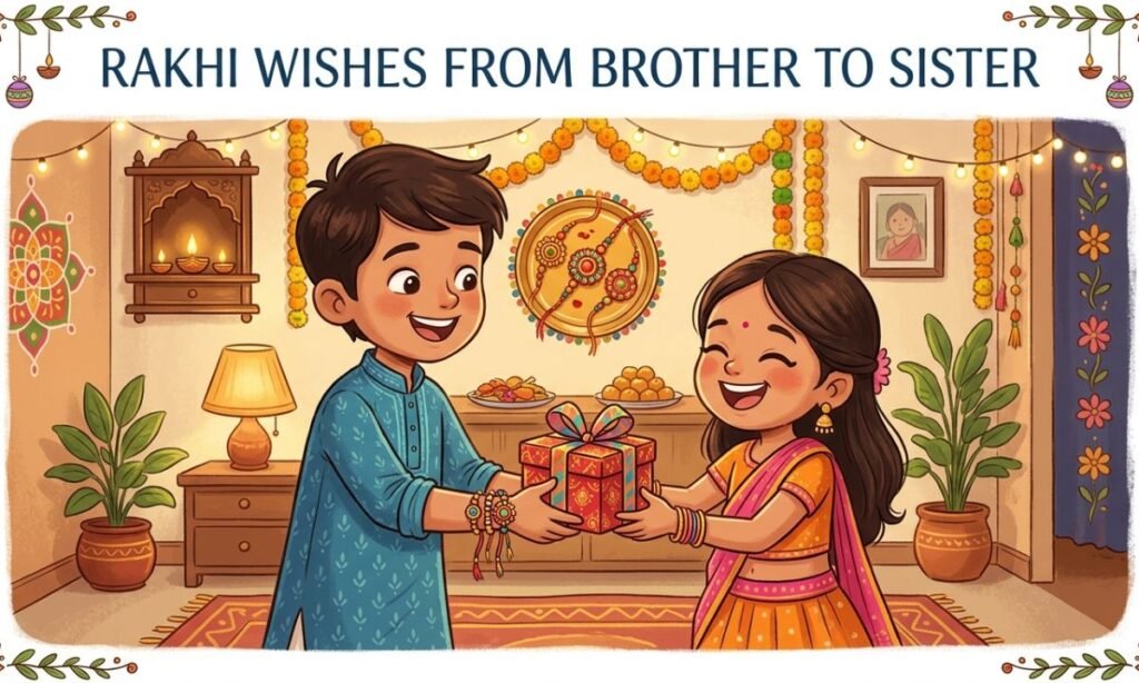 Rakhi Wishes From Brother to Sister