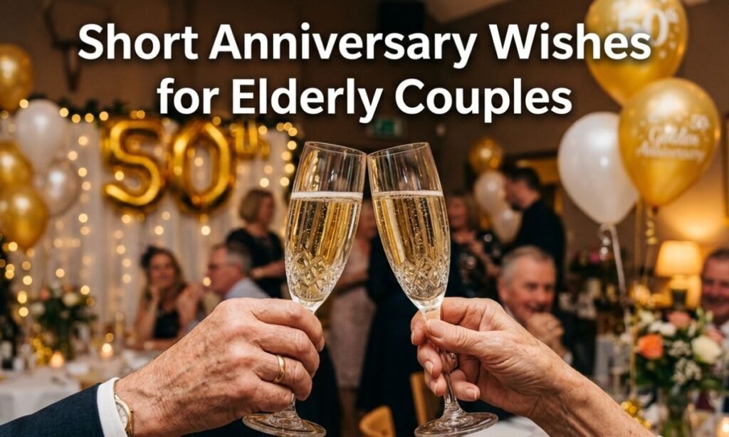 Short Anniversary Wishes for Elderly Couples