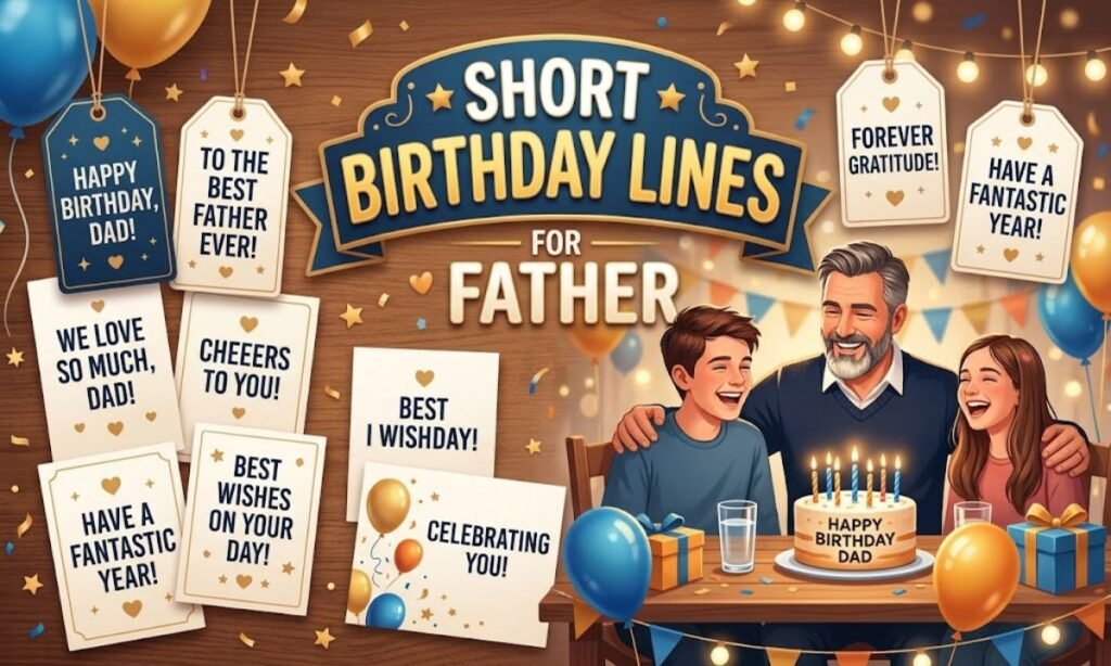 Short Birthday Lines for Father