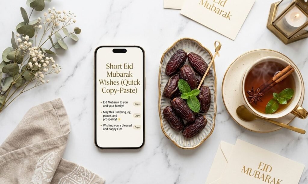 Short Eid Mubarak Wishes (Quick Copy-Paste)
