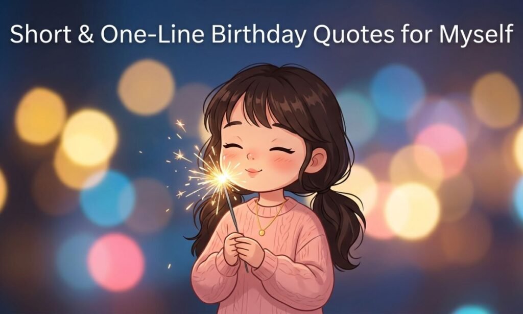 Short & One-Line Birthday Quotes for Myself