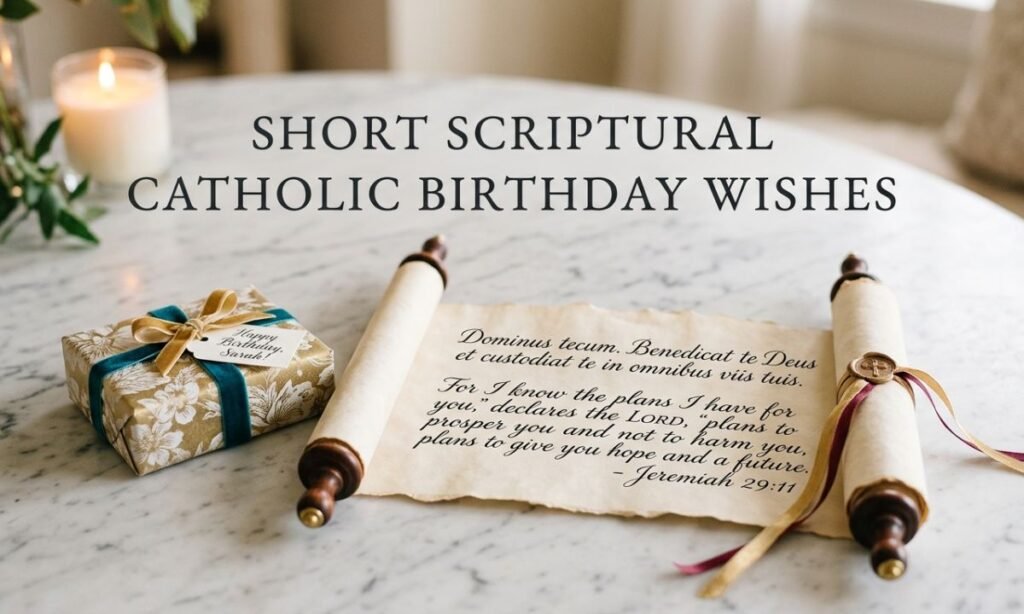 Short Scriptural Catholic Birthday Wishes
