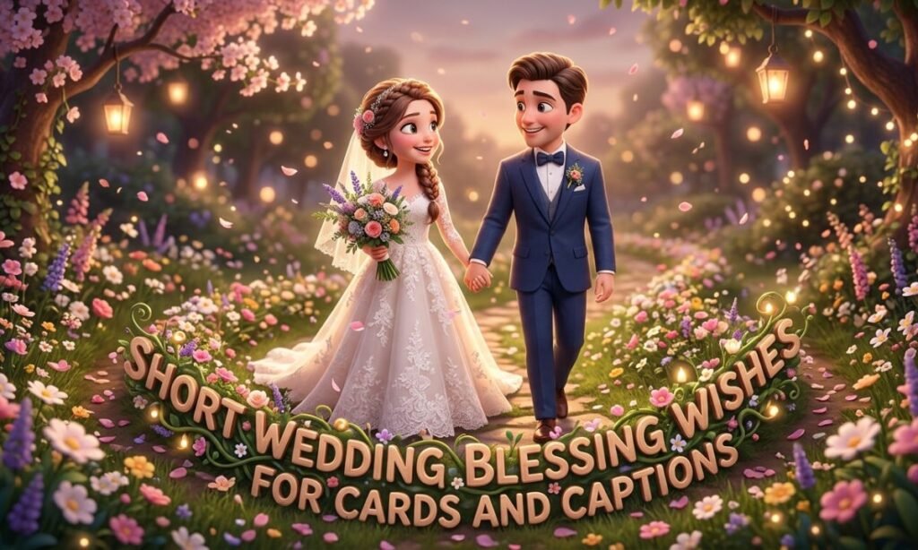 Short Wedding Blessing Wishes for Cards and Captions