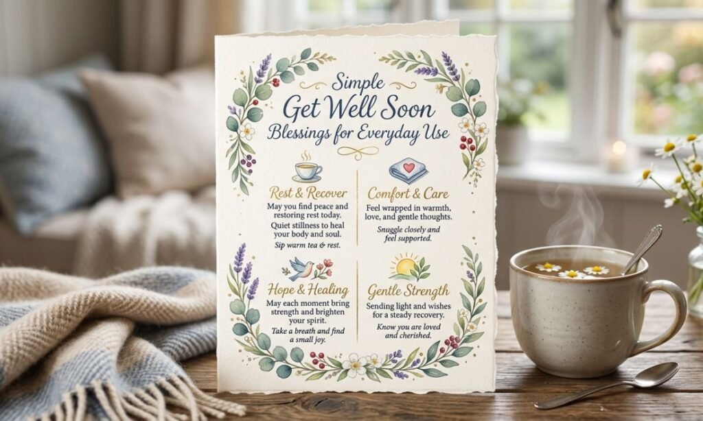 Simple Get Well Soon Blessings for Everyday Use