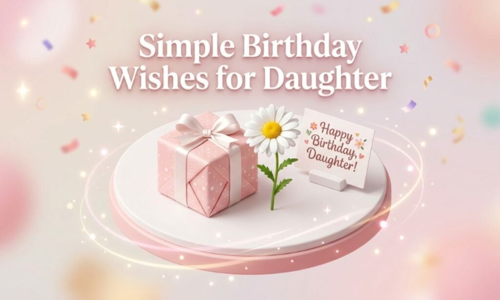 Simple birthday wishes for daughter