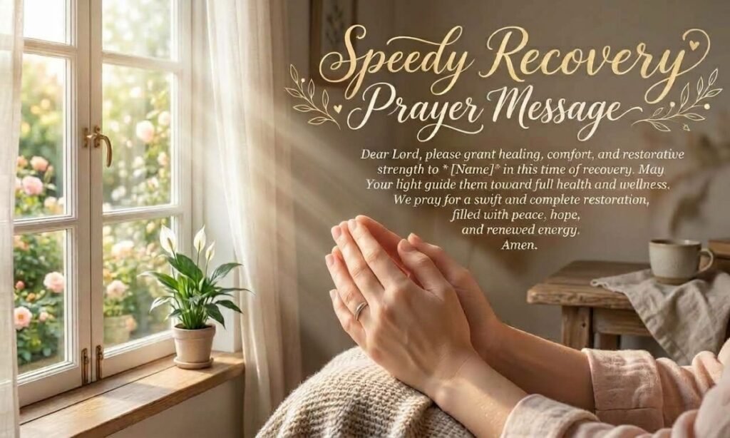 Speedy recovery prayer message