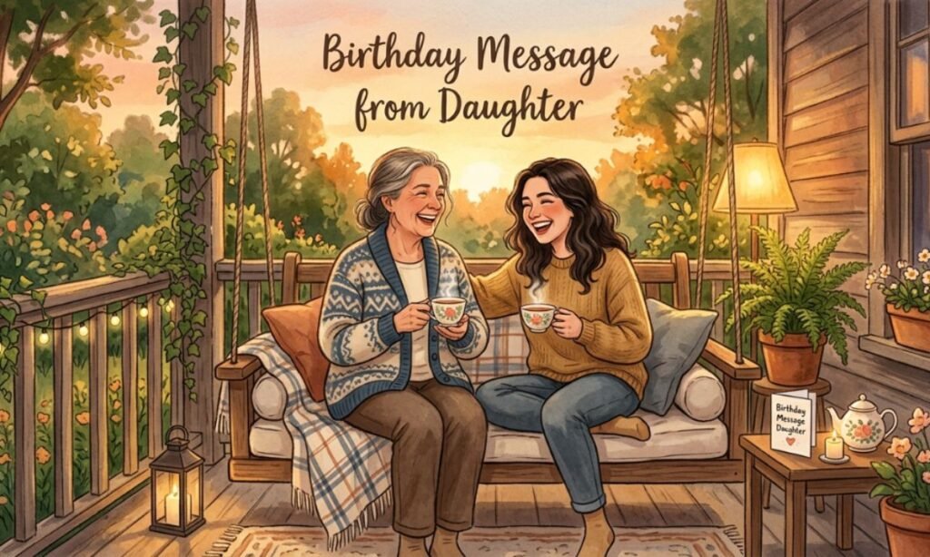 Touching birthday message for Mother from Daughter