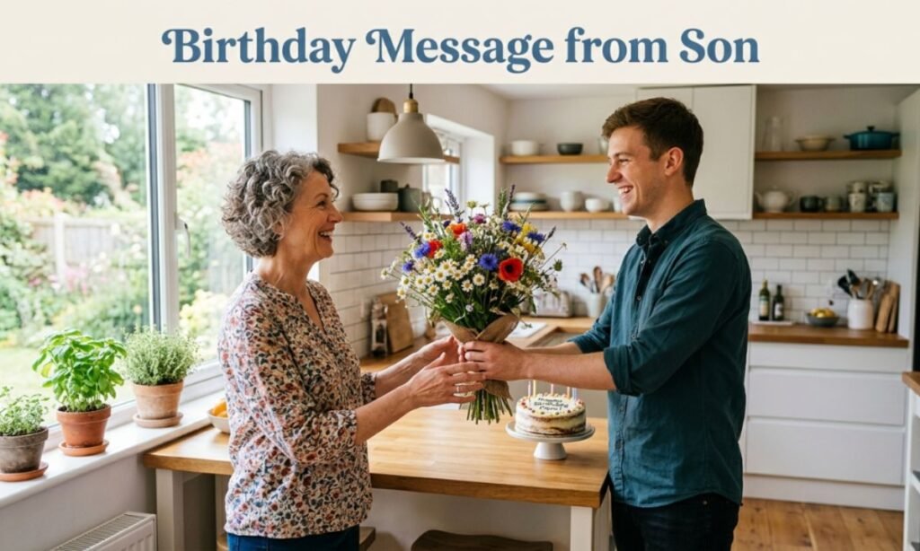 Touching birthday message for Mother from Son