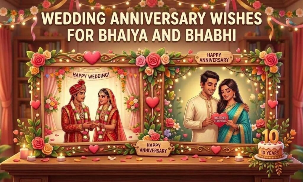 Wedding Anniversary Wishes for Bhaiya and Bhabhi