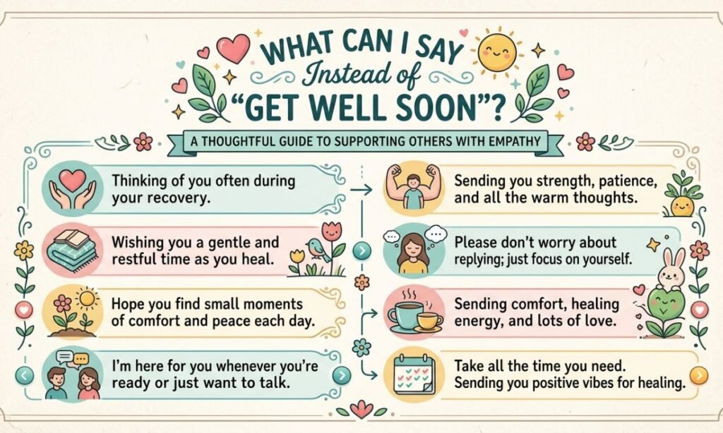 What Can I Say Instead of Get Well Soon