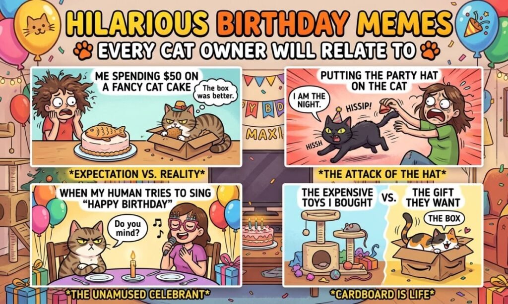 Hilarious Birthday Memes Every Cat Owner Will Relate To
