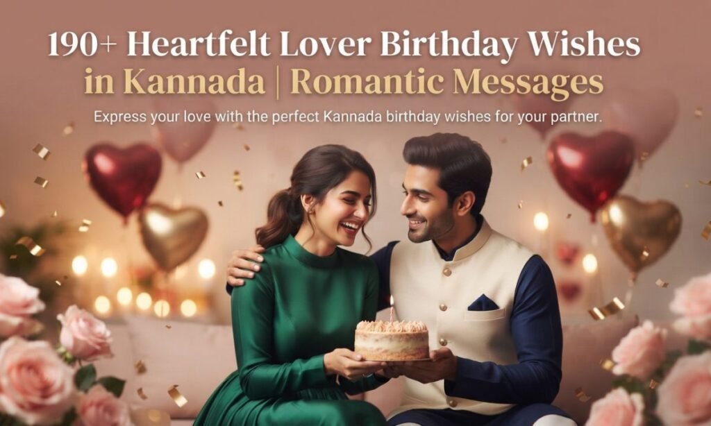 190+ Heartfelt Lover Birthday Wishes in Kannada Romantic Messages