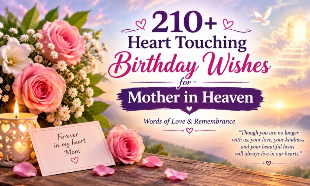 210+ Heart Touching Birthday Wishes for Mother in Heaven: Words of Love & Remembrance 
