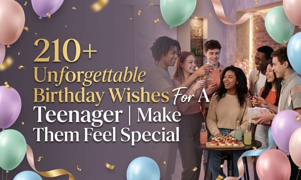 210+ Unforgettable Birthday Wishes For A Teenager Make Them Feel Special