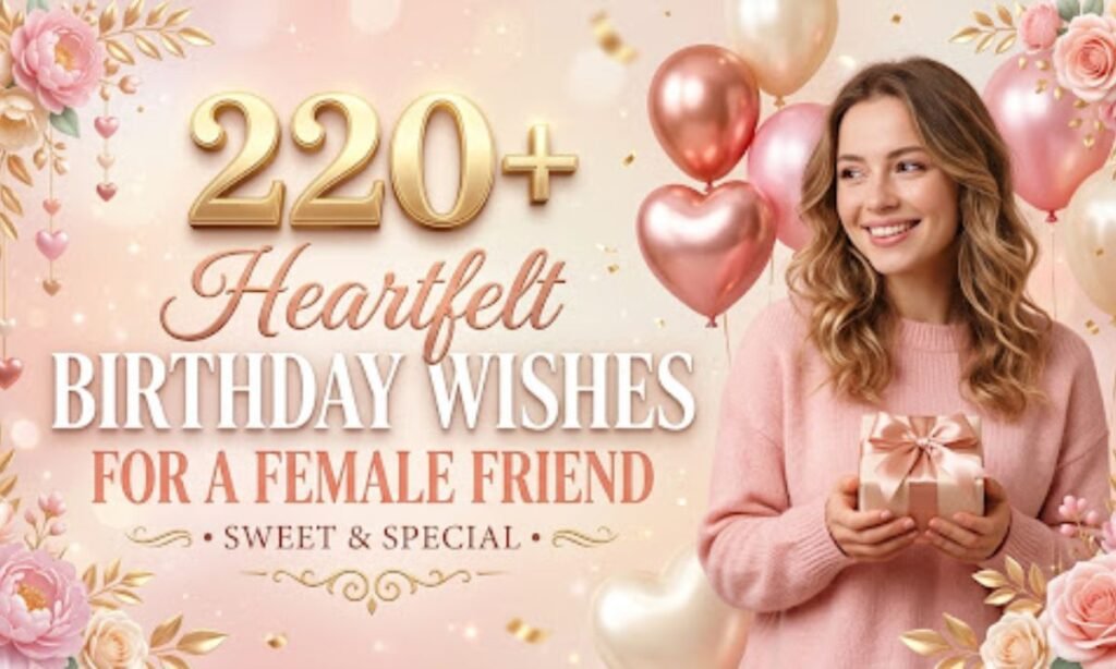 220+ Heartfelt Birthday Wishes for a Female Friend Sweet & Special