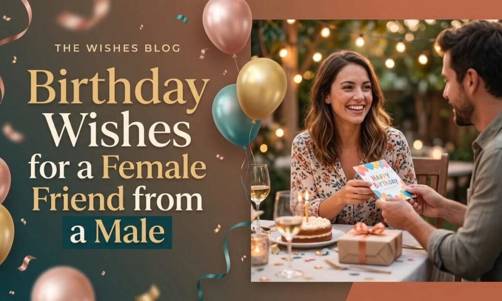 Birthday Wishes for a Female Friend from a Male