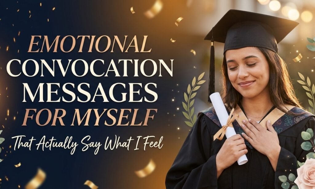 Emotional Convocation Messages for Myself That Actually Say What I Feel