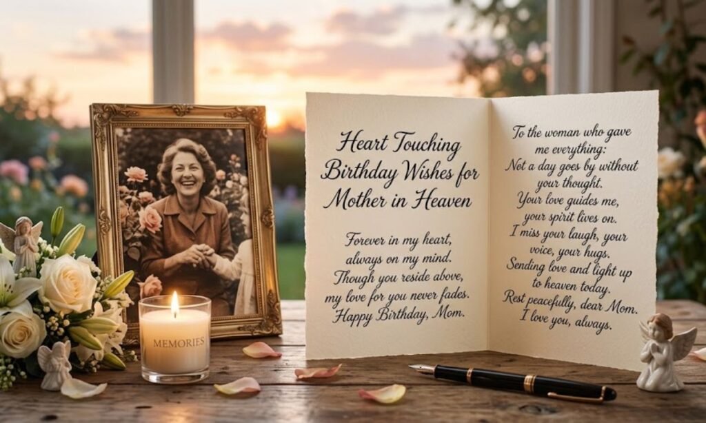 Heart Touching Birthday Wishes for Mother in Heaven in English