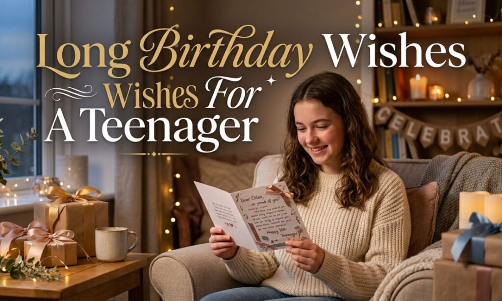 Long Birthday Wishes For A Teenager