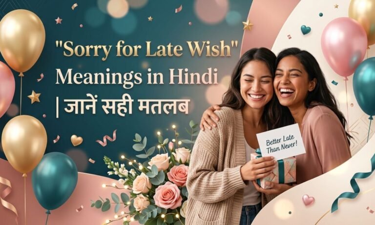 Powerful “Sorry for Late Wish” Meanings in Hindi जानें सही मतलब