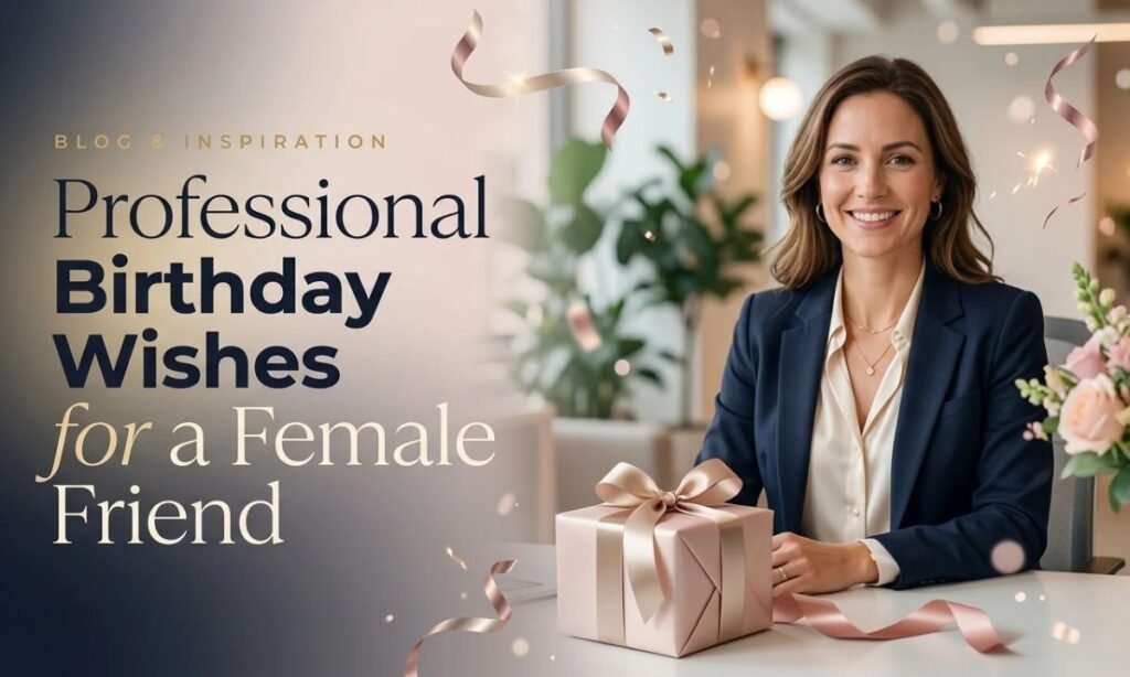 Professional Birthday Wishes for a Female Friend