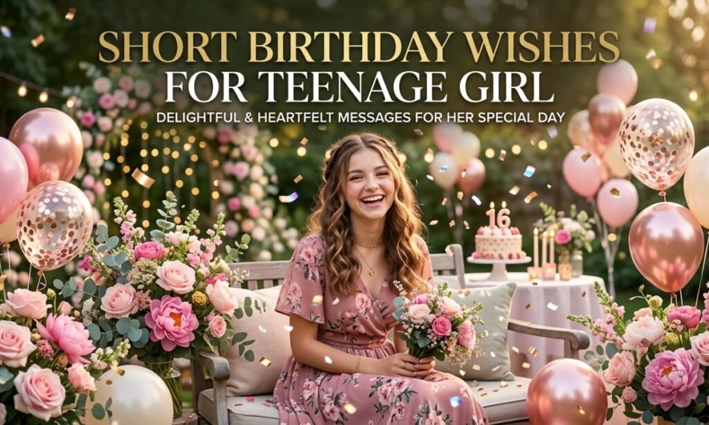 Short Birthday Wishes for Teenage Girl