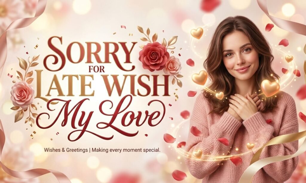 Sorry For Late Wish My Love