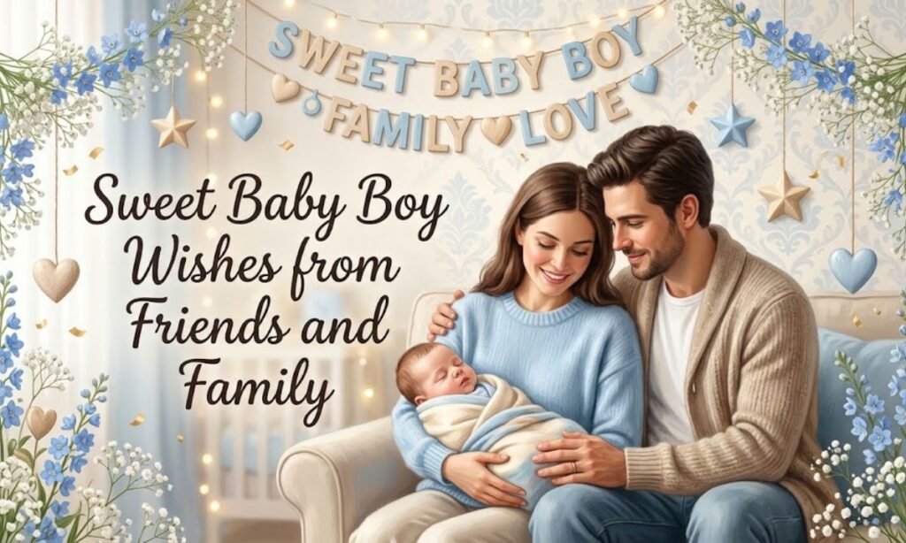 Sweet Baby Boy Wishes From Friends and Family