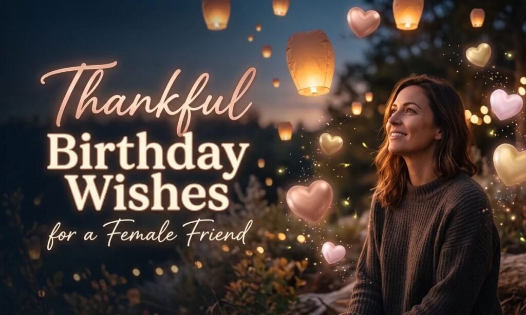Thankful Birthday Wishes for a Female Friend